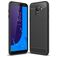 Mobigear Brushed Slim Samsung Galaxy J6 (2018) Hülle Flexibles TPU Backcover - Schwarz