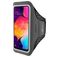 Mobiparts Comfort Fit Handyhalterung Joggen Samsung Galaxy A50 Sporthülle Neopren Sportarmband - Schwarz