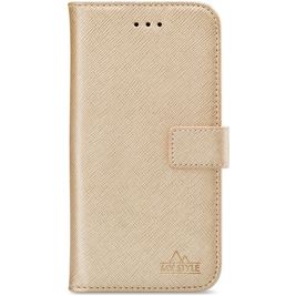 My Style Flex Wallet Samsung Galaxy A03s Hülle Klapphülle Geldbörse - Gold