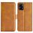 Mobigear Slim Magnet TCL 40 SE Hülle Klapphülle Geldbörse - Cognac