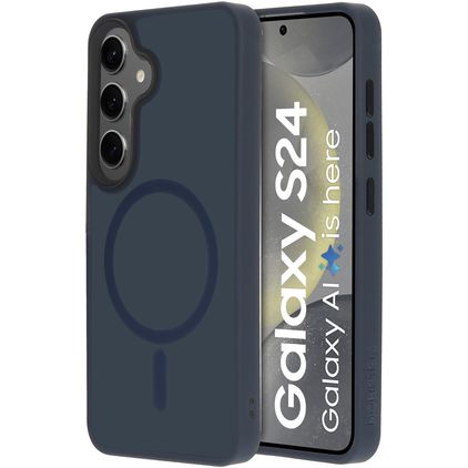 Mobiparts Hardcover Samsung Galaxy S24 MagSafe Hülle Hardcase Backcover - Satin Blue