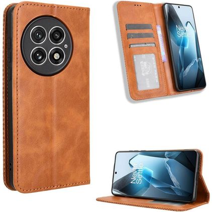 Mobigear Sensation OnePlus 13 Hülle Klapphülle Geldbörse - Braun