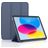 Mobigear Tri-Fold Gel iPad 10 (2022) Hülle TPU,Kunstleder Klapphülle - Dunkelblau