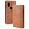 Mobigear Sensation Motorola One Vision Hülle Klapphülle Geldbörse - Cognac