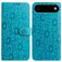 Mobigear Flowers iPhone Air Hülle Klapphülle Geldbörse - Blau