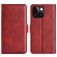 Mobigear Slim Magnet iPhone 15 Hülle Klapphülle Geldbörse - Rot