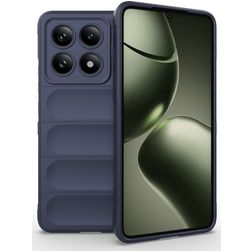 Mobigear Bumpy Xiaomi 14T Hülle Flexibles TPU Backcover - Dunkelblau