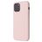 Mobigear Rubber Touch iPhone 12 Silikon Hülle Backcover - Sand Pink