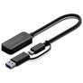 Cygnett Unite USB-A / USB-C auf SD Card Adapter - Schwarz