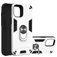 Mobigear Armor Ring iPhone 12 Pro Max Hülle Hardcase Backcover Stoßfest mit Ringhalter - Silber