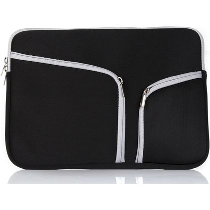 Mobigear Double Zipper Neopren Laptop Sleeve 15 - 16 Zoll Laptop Hülle - Schwarz
