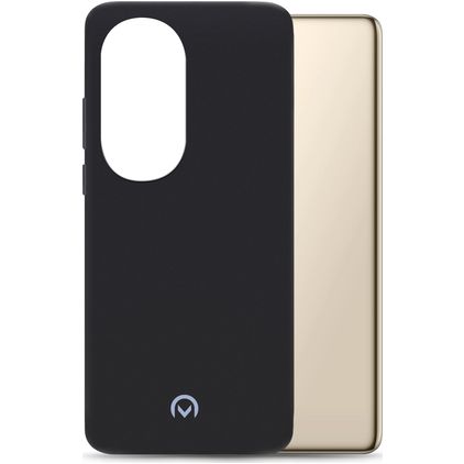Mobilize Rubber Gelly Huawei P50 Pro Hülle Flexibles TPU Backcover - Matt Black