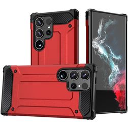 Mobigear Outdoor Samsung Galaxy S24 Ultra Hülle Hardcase Backcover Stoßfest - Rot