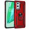 Mobigear Armor Ring OnePlus 9 Pro Hülle Hardcase Backcover Stoßfest mit Ringhalter - Rot
