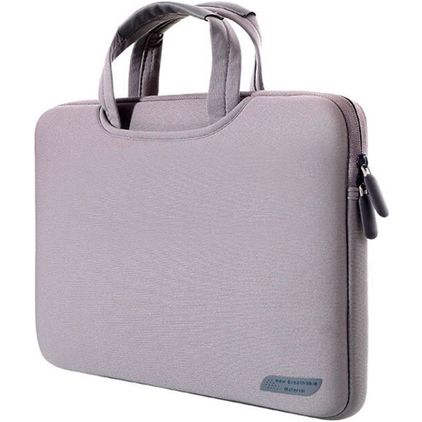 Mobigear Neon Neopren Laptop Aktentasche 13 - 14 Zoll Laptoptasche + Handgriff - Grau
