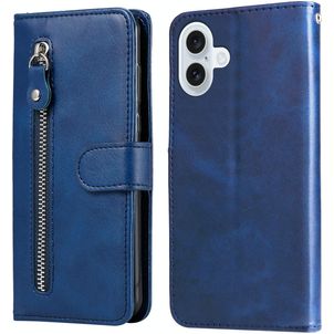 Mobigear Zipper iPhone 17 Hülle Klapphülle Geldbörse - Blau
