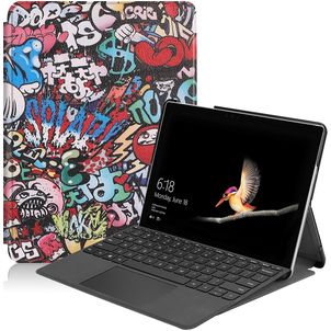 Mobigear Design Microsoft Surface Go 2 Hülle Klapphülle - Graffiti