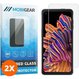 Mobigear Samsung Galaxy Xcover Pro Panzerglas Gehärtetes Glas Displayschutz - Hüllenfreundlich (2er Pack)