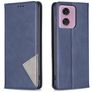 Mobigear Rhombus Slim Motorola Moto G24 Hülle Klapphülle - Blau