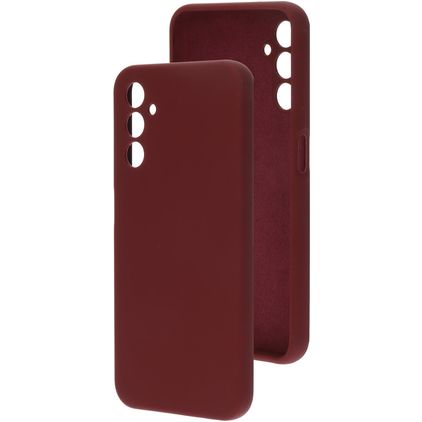 Mobiparts Samsung Galaxy A14 Silikon Hülle Backcover - Plum Red