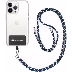 Mobigear Lanyard Universal-Handykette einstellbar - Grün / Schwarz / Weiß