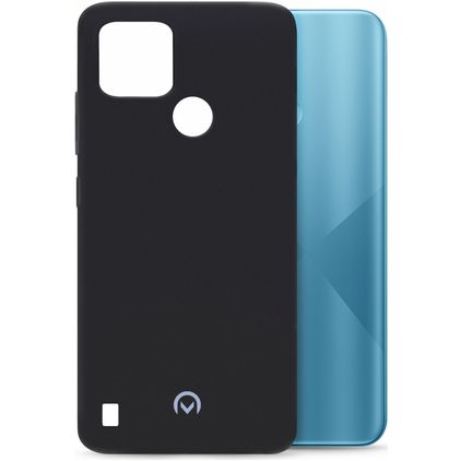 Mobilize Rubber Gelly Realme C21 Hülle Flexibles TPU Backcover - Matt Black