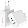 Mobilize Wall Charger Triple USB / USB-C Power Delivery 100W - Weiß