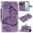 Mobigear Butterfly iPhone 12 Mini Hülle Klapphülle Geldbörse - Lila