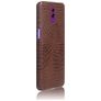 Mobigear Croco OPPO Reno Hülle Hardcase Backcover - Braun