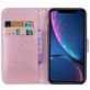 Mobigear Roses iPhone XR Hülle Klapphülle Geldbörse - Roségold