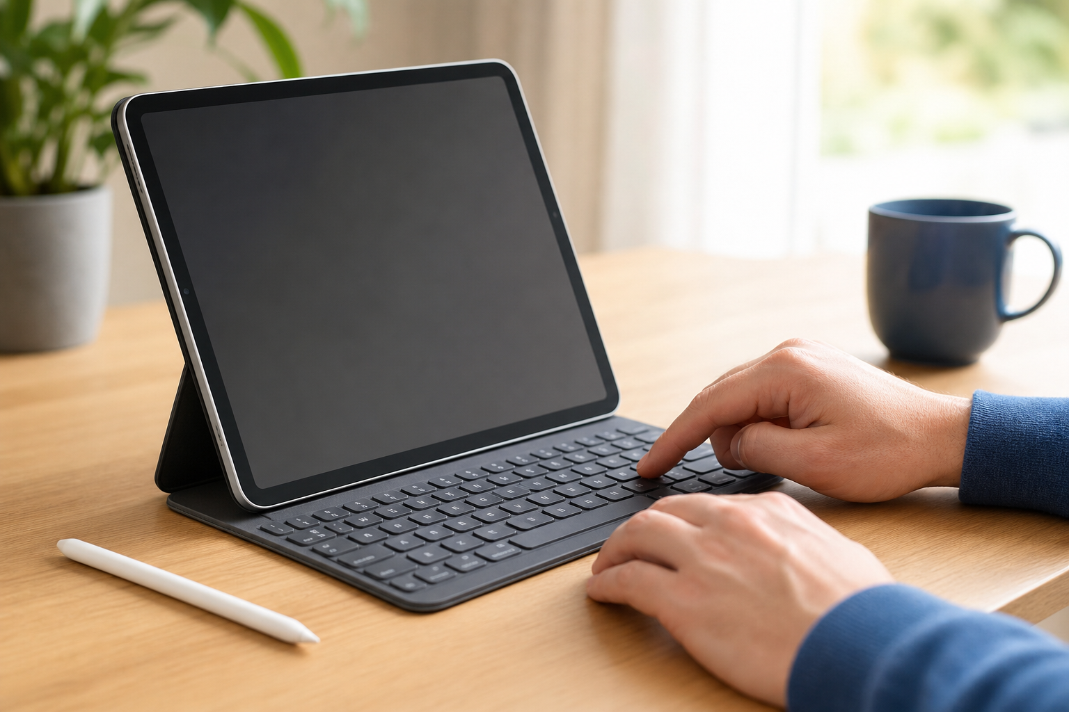 iPad Hülle mit Tastatur