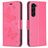 Mobigear Butterfly Samsung Galaxy S24 Plus Hülle Klapphülle Geldbörse - Rot