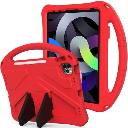 Mobigear AeroArmor iPad 11 (2025) Tablet Hülle für Kinder mit Tragegriff + Stifthalter - Rot