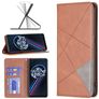 Mobigear Rhombus Slim Realme 9 Pro Plus Hülle Klapphülle - Braun