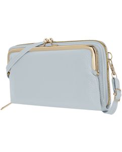 Antonio Fonzo Crossbody Clutch Snap Handytasche - Large - Grau