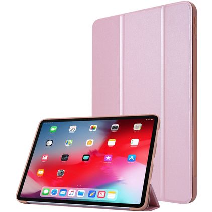 Mobigear Tri-Fold Gel iPad Pro 11 Zoll (2022) Hülle TPU,Kunstleder Klapphülle - Roségold