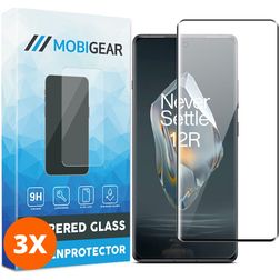 Mobigear Premium OnePlus 12R Panzerglas Gehärtetes Glas Displayschutz - Hüllenfreundlich (3er Pack)