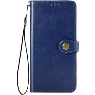 Mobigear Snap Button Samsung Galaxy S20 FE Hülle Klapphülle Geldbörse - Blau