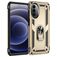 Mobigear Armor Ring Motorola Moto G82 Hülle Hardcase Backcover Stoßfest mit Ringhalter - Gold