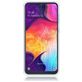 Mobigear Glitter Ring Samsung Galaxy A50 Hülle Flexibles TPU Backcover mit Ringhalter - Silber