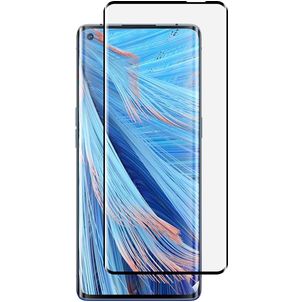 Mobigear Curved OPPO Find X2 Neo Panzerglas Gehärtetes Glas Displayschutz - Hüllenfreundlich - Schwarz