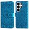 Mobigear Sunflower Samsung Galaxy S26 Ultra Hülle Klapphülle Geldbörse - Blau