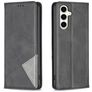 Mobigear Rhombus Slim Samsung Galaxy S24 FE Hülle Klapphülle - Schwarz