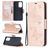 Mobigear Butterfly Samsung Galaxy A52s 5G Hülle Klapphülle Geldbörse - Roségold
