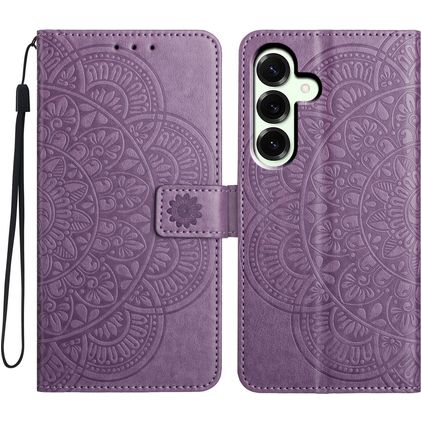 Mobigear Mandala Samsung Galaxy A17 Hülle Klapphülle Geldbörse - Lila