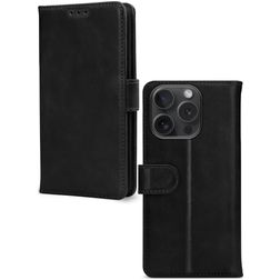 Mobilize Premium Gelly Wallet iPhone 15 Pro Hülle Klapphülle Geldbörse - Schwarz