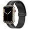 Mobigear Stripe Mag Silikon Apple Watch Armband Magnetverschluss - 42/41/40/38 mm - Schwarz / Grau