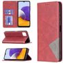 Mobigear Rhombus Slim Samsung Galaxy A22 5G Hülle Klapphülle - Rot