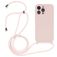 Mobigear Lanyard iPhone 14 Pro Max Silikon Handykette - Sand Pink