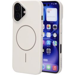 Mobiparts Slim Line iPhone 16 MagSafe Hülle Hardcase Backcover - Off White